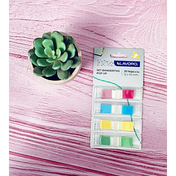 Banderitas Adhesivas Pop-Up 12X45Mm Lavoro