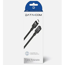 Cable Negro Tipo-C a Tipo-C 1.2M Datacom