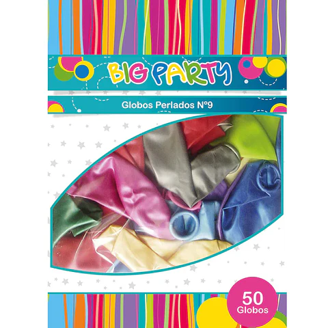 Bolsa Globo N°9 Perlados Surtidos 50Un