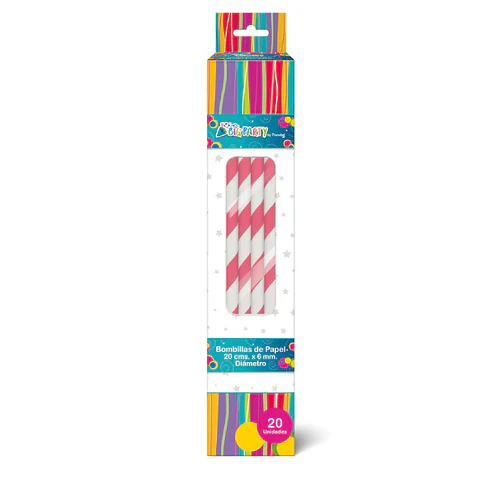 Bombilla Papel Big Party 20Un