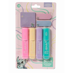 Set Stitch Destacador Pastel Más Notas Adhesivas Artel