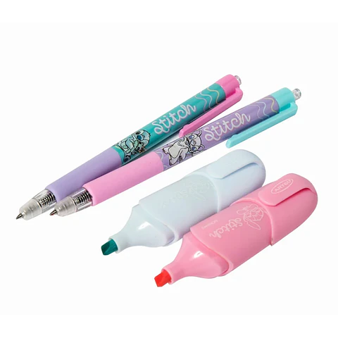 Set Stitch Bolígrafo Más 2 Destacadores Artel
