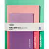 Set 3 Libretas Pastel Artel