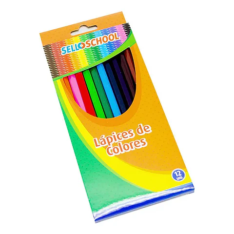 Lapiz 12 Colores Hexagonal SellSchool