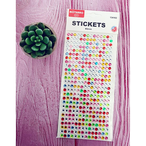 Set Diamantes Adhesivos 6Mm Motarro