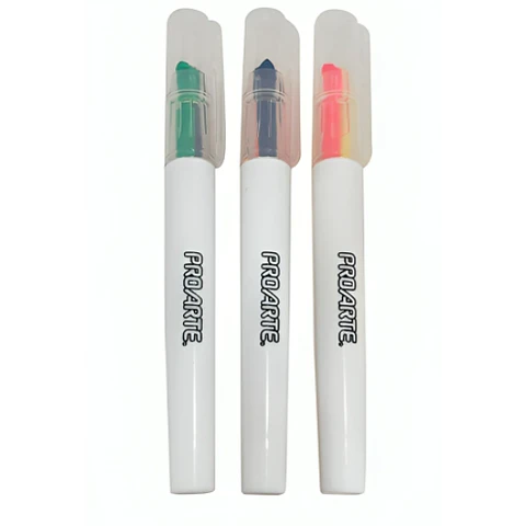 Set 3 Destacadores Doble Punta Proarte