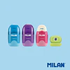 Sacapunta Simple Con Deposito y Goma Milan Capsule