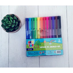 Set 12 Lápiz Pasta Aarte Top Colores