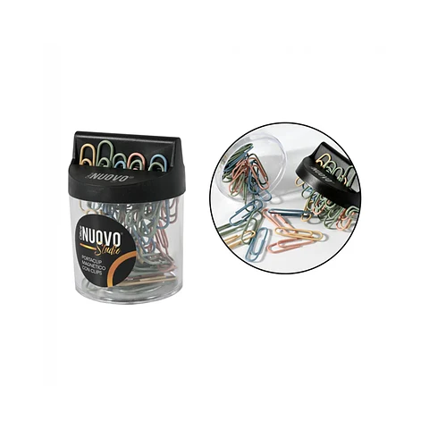 Porta Clips Magnetico Redondo c/clips Nuovo