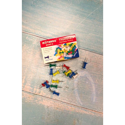 Push Pins Colores 50Un Motarro