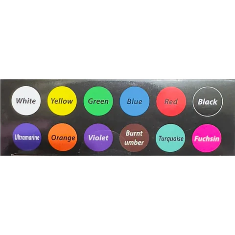 Pintura para Tela 12 Colores 25 ML Motarro