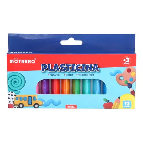 Plasticina 12 Col. Triangular Motarro