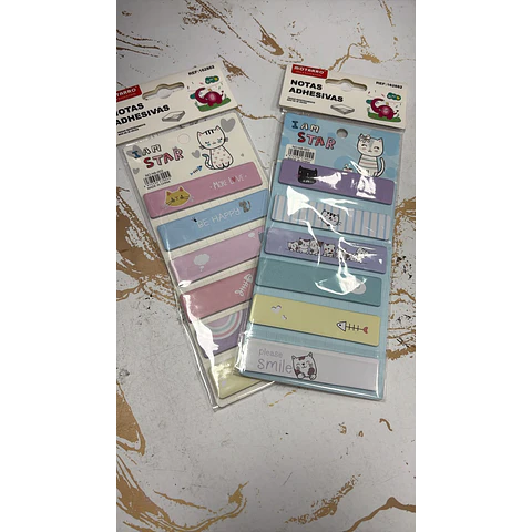 Notas Adhesivas Diseño Gatito Motarro