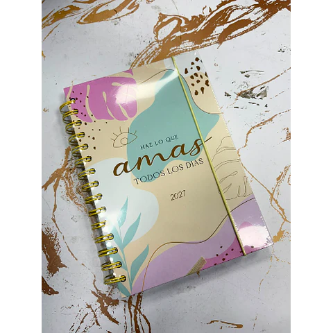 Agenda Ejecutiva Diaria Pastel C/Espiral 2027 Motarro