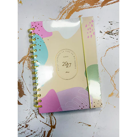 Agenda Ejecutiva Diaria Pastel C/Espiral 2027 Motarro