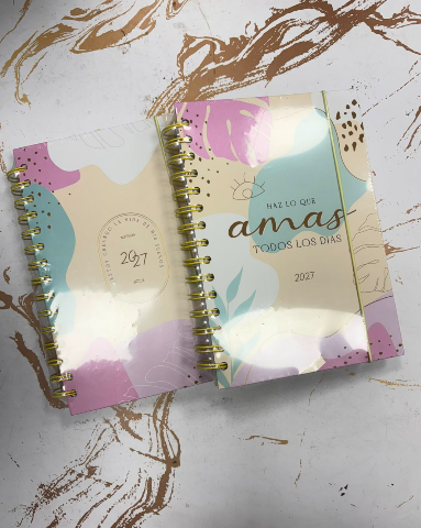 Agenda Ejecutiva Diaria Pastel C/Espiral 2027 Motarro