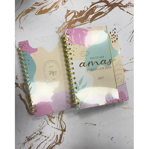 Agenda Ejecutiva Diaria Pastel C/Espiral 2027 Motarro