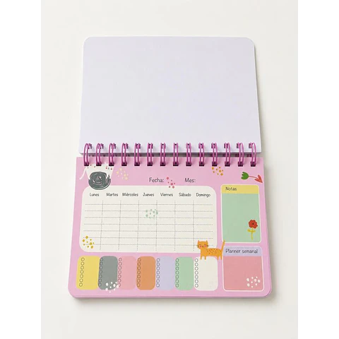 Planner Semanal Gatitos 50HJS. 12.5X18X6CM. Motarro