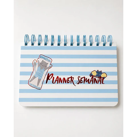 Planner Semanal Gatitos 50HJS. 12.5X18X6CM. Motarro