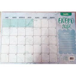 Calendario de Escritorio Mensual Isofit