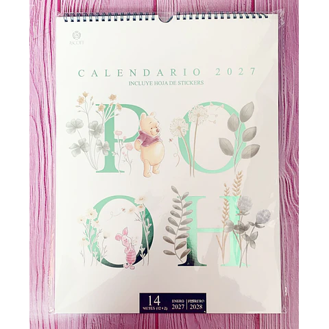 Calendario Winnie Pooh 30x40 Cms 2027