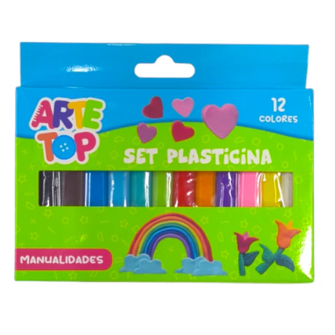 Plasticina 12 Col. Redonda Arte Top