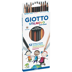 Lápices 12 colores Skin Tones Giotto
