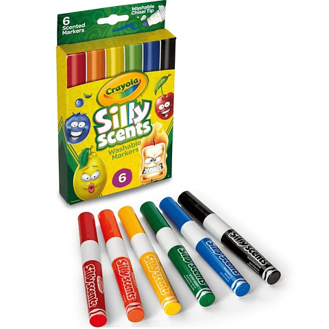 Plumones 6 Colores Silly Scents Crayola