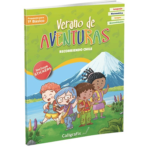 Libro Verano de Aventuras "Recorriendo Chile" Caligrafix