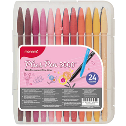 Plus Pen 3000 24 Colores Monami