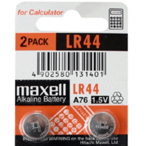 Pila Maxell Pack  Lr44 - 2 unidades