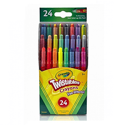 Crayones 24 Unidades Girables Efectos Divertidos Crayola