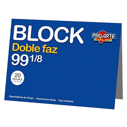 Block Dibujo 1/8 Doble Faz Proarte