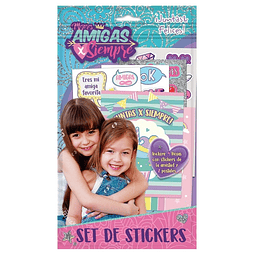 Set Stickers Amigas Por Siempre