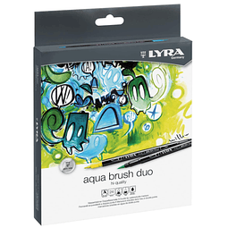 Aqua Brush Duo 24 Colores Lyra