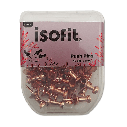 Push Pins Rose Gold Isofit