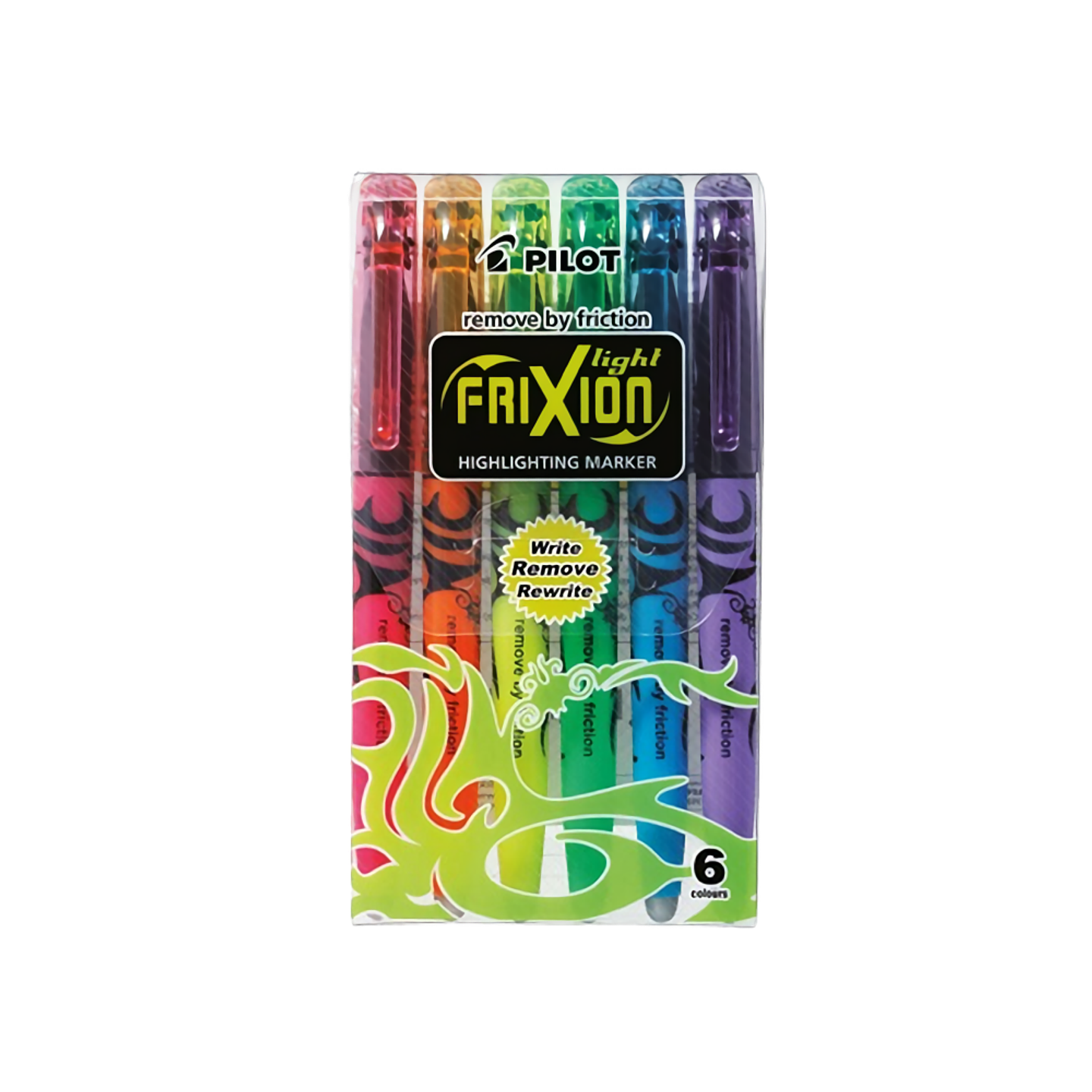 Destacador Frixion Light 6 unidades Pilot 1