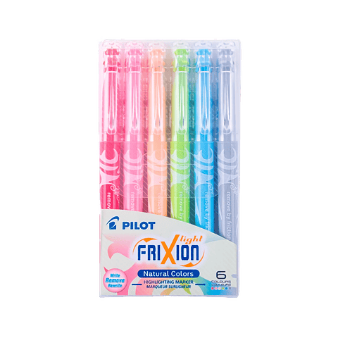 Destacador Frixion Light Natural 6 Unidades Pilot