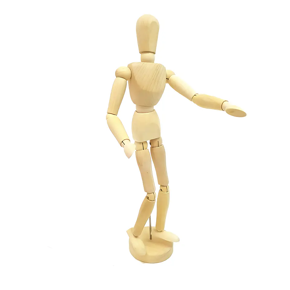 Maniqui Articulado de Madera Articulado - Distintas Medidas 2
