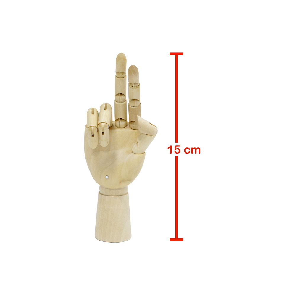 Mano articulada de madera 1