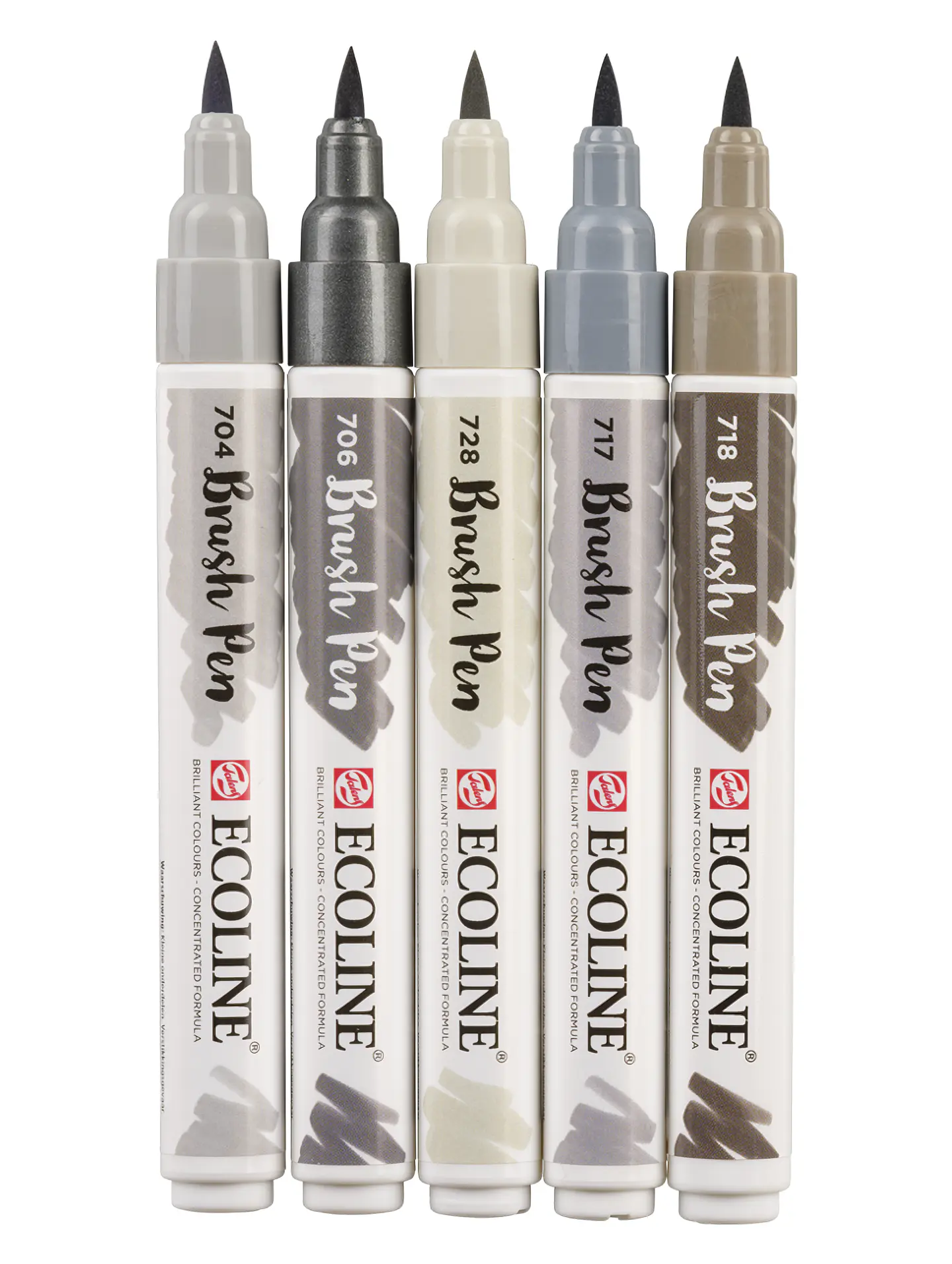 Marcadores Acuarela Ecoline Set 5 Gris 2