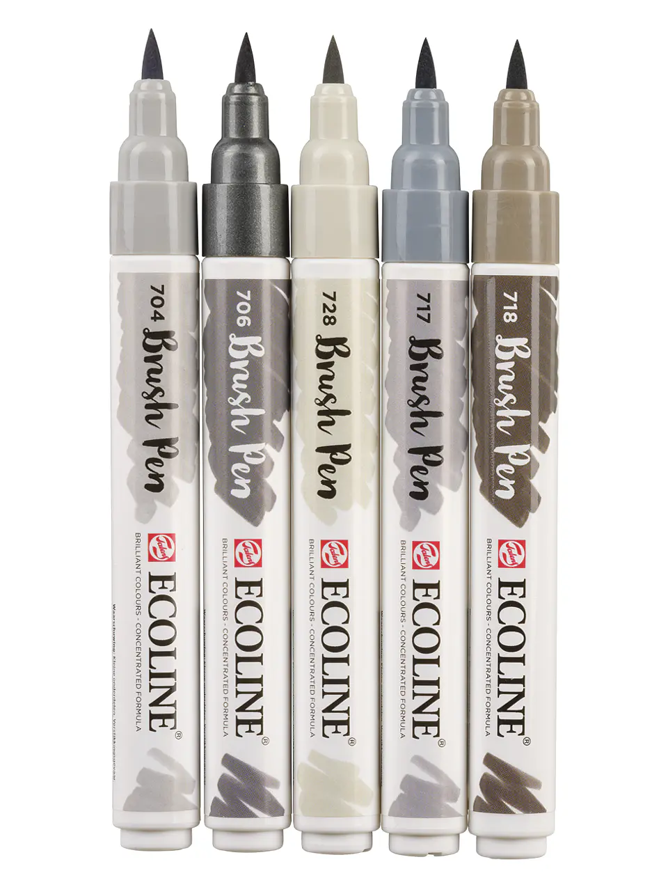 Marcadores Acuarela Ecoline Set 5 Gris 2