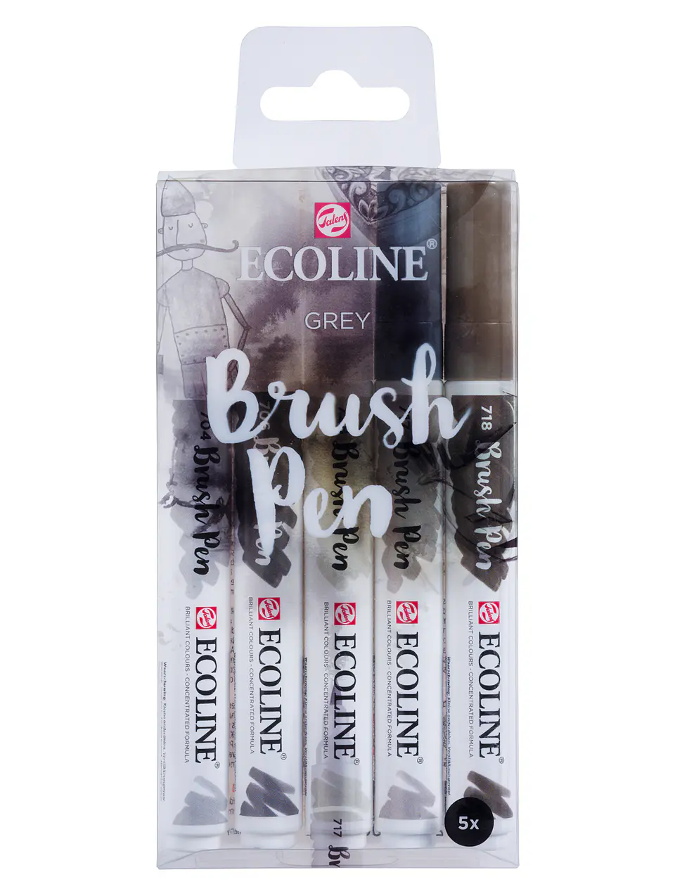 Marcadores Acuarela Ecoline Set 5 Gris 1