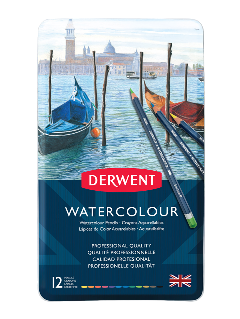 Lápices Acuarela Derwent Set 12 Colores 1