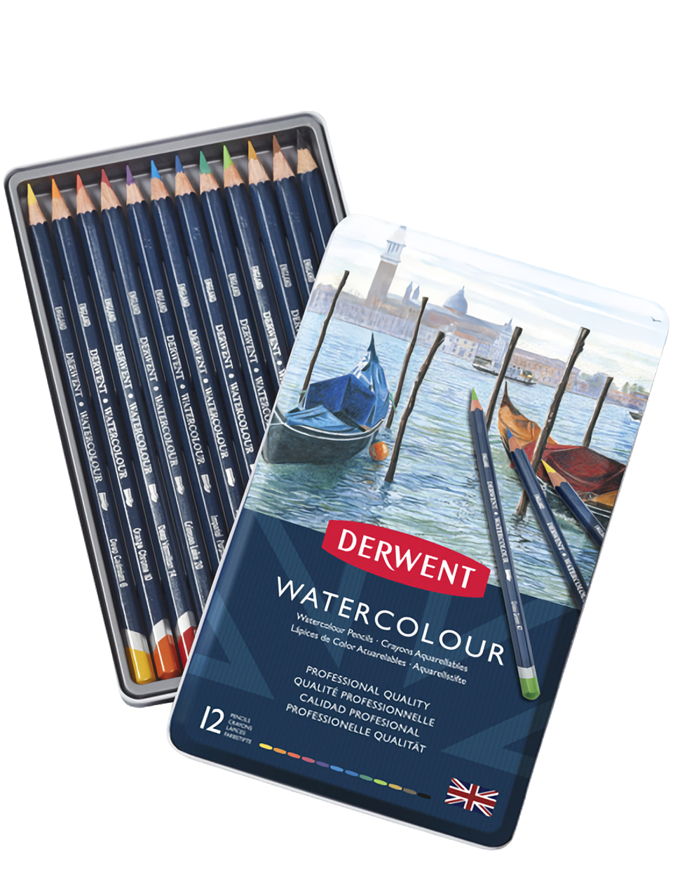 Lápices Acuarela Derwent Set 12 Colores 2