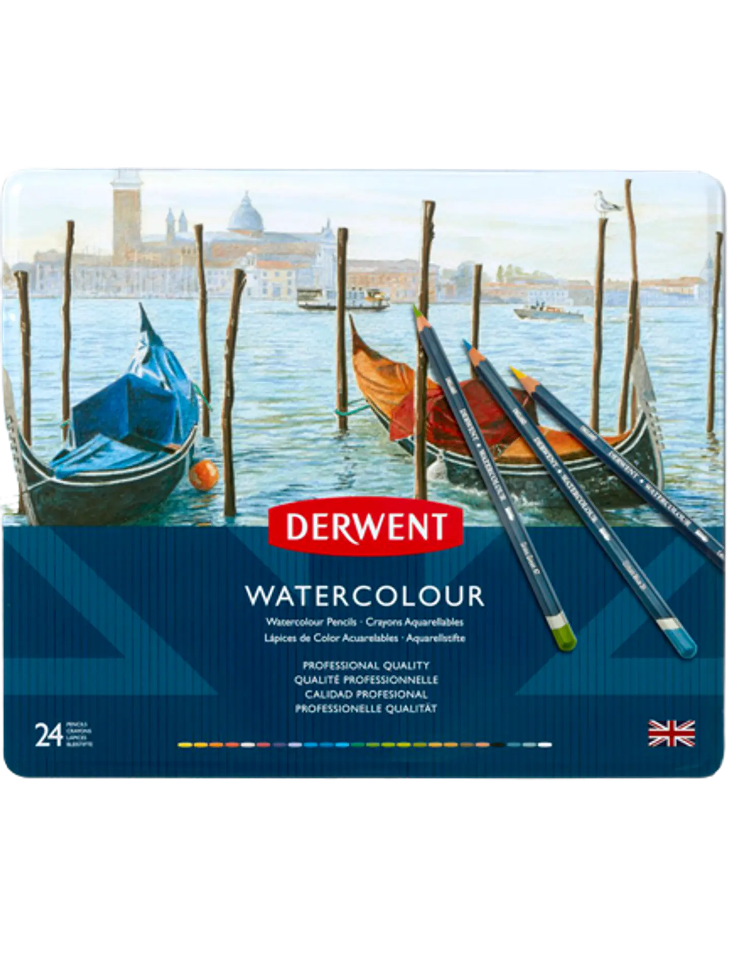 Lápices Acuarela Derwent Set 24 Colores 1