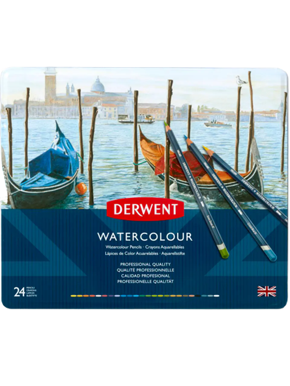 Lápices Acuarela Derwent Set 24 Colores 1