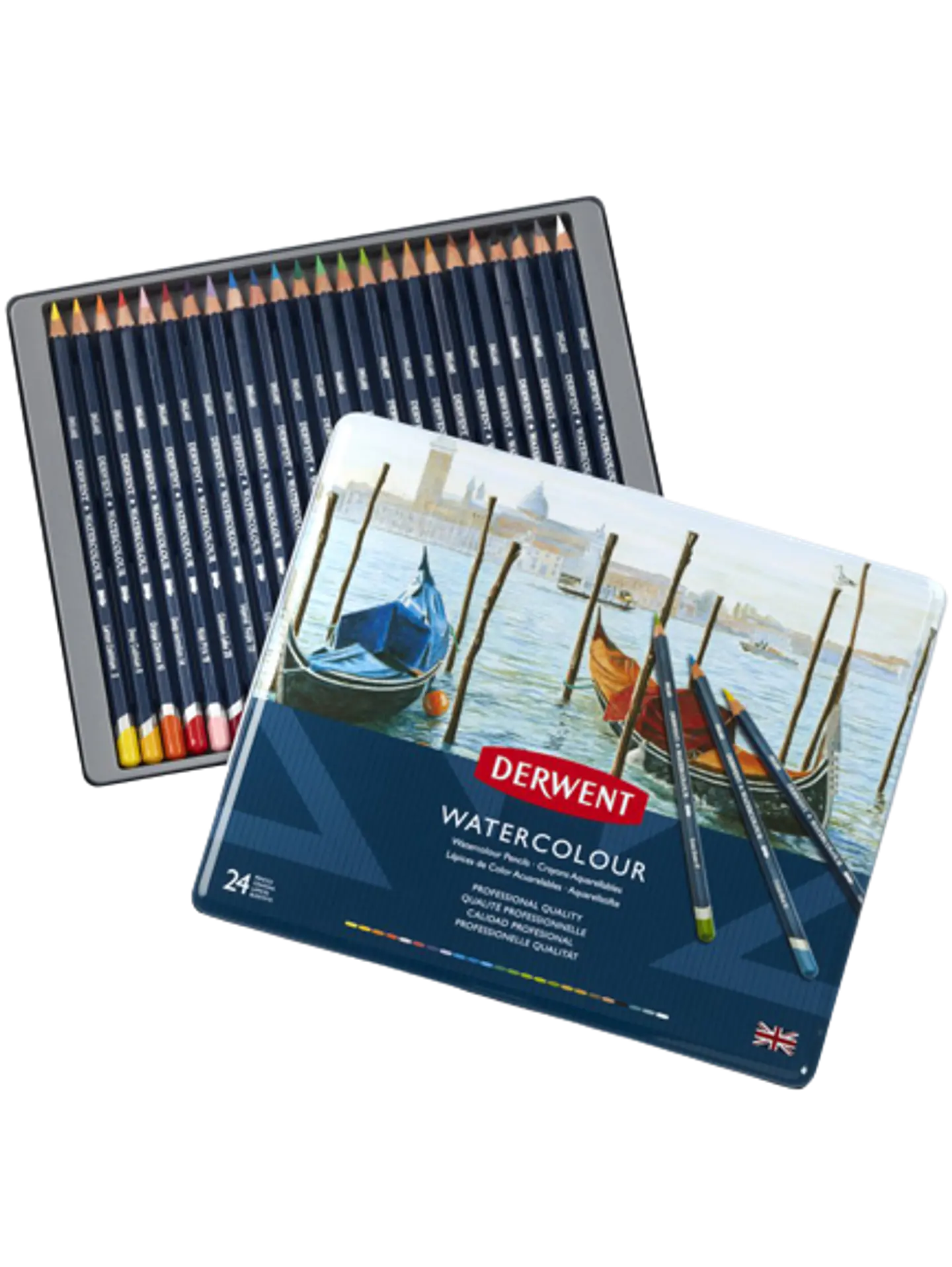 Lápices Acuarela Derwent Set 24 Colores 2