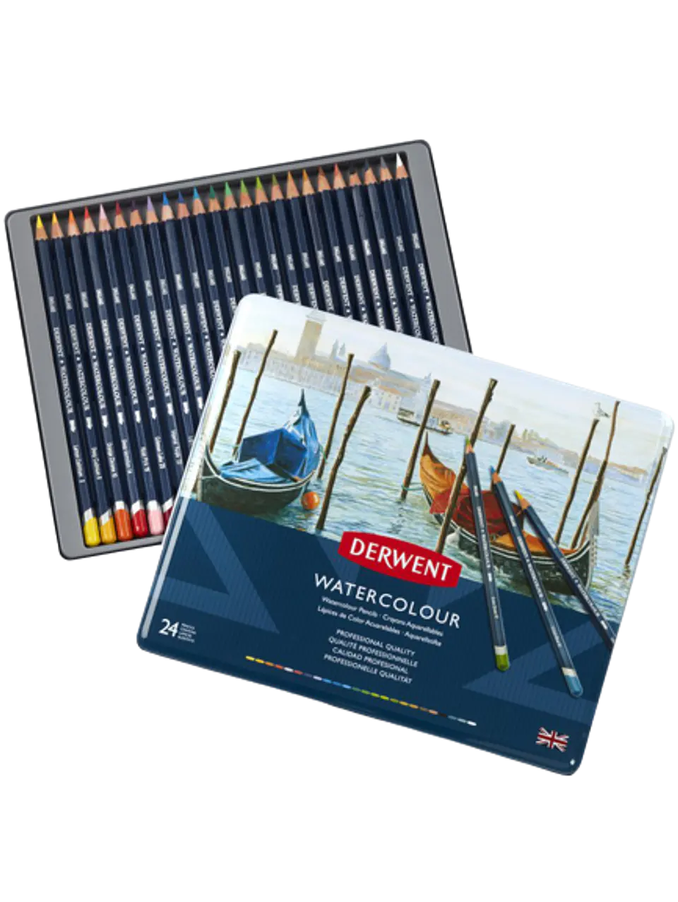 Lápices Acuarela Derwent Set 24 Colores 2