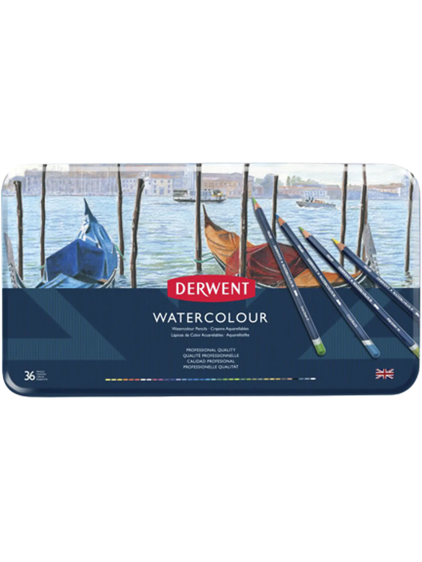 Lápices Acuarela Derwent Set 36 Colores 1